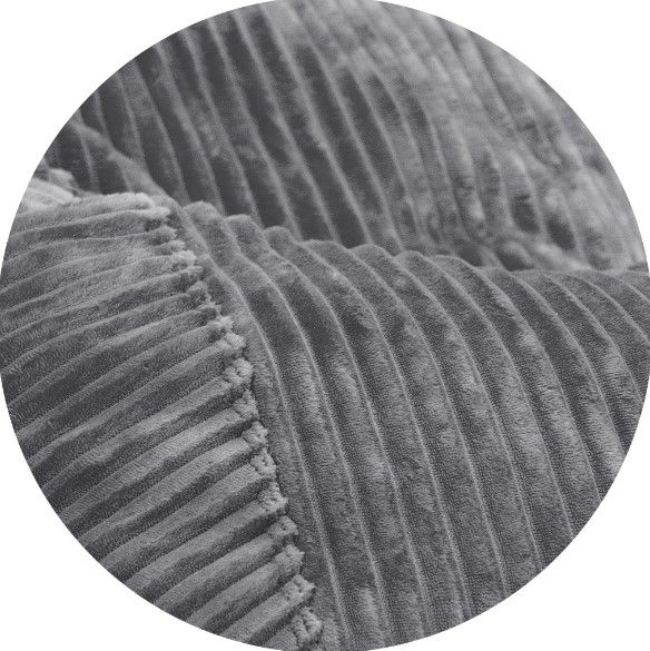 CordaRoy's® Gray Plush Corduroy King Bean Bag Cover-0