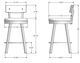 Amisco Customizable Lauren Swivel Counter Stool-1