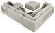 Homelegance® Isla 5-Piece Sand Modular Sectional with Reversible Chaise, Pull-out Bed and Ottoman-4
