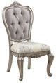 ACME Furniture Ariadne 2-Piece Antique Platinum/Beige Side Chair Set-0
