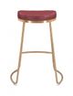 Zuo® Bree Burgundy and Gold Set of 2 Counter Stool-1