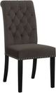Coaster® Alana 2-Piece Brown Upholstered Tufted Side Chairs-0