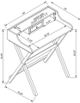 Linon Dakota White Folding Writing Desk-1