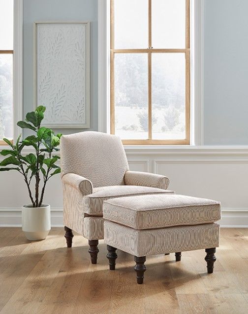 Best® Home Furnishings Customizable F42 Ottoman with Espresso Legs-1