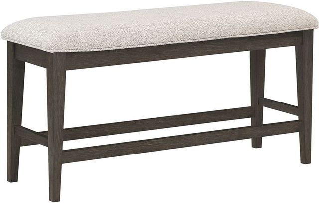 Winners Only® Maybrook Beige/Dark Oak Tall Bench-0