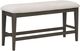 Winners Only® Maybrook Beige/Dark Oak Tall Bench-0