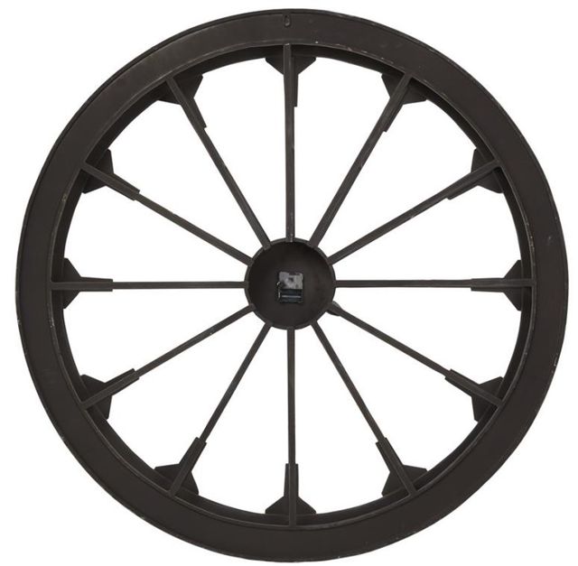 Deco Marche Brown Wheel Wall Clock-1