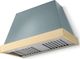 La Cornue CornuFé Euclid 44" Ocean Wall Mounted Range Hood with Polished Brass Trim-0