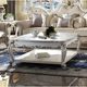 ACME Furniture Picardy Antique Pearl Square Coffee Table-1