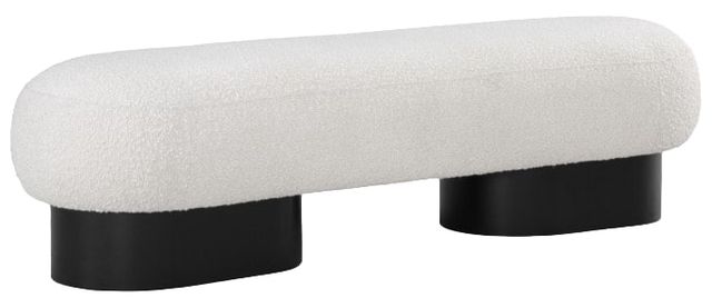 Meridian Furniture Robertson Cream/Black Bench-0
