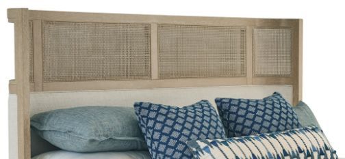 Lexington Home Sunday Morning Sagamore Cane Pearl Queen Upholstered Bed-1