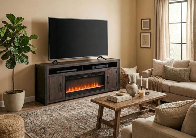 Sunny Designs™ Tobacco Leaf Media Console-2