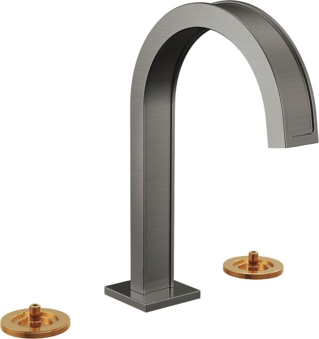 Brizo Frank Lloyd Wright® Brilliance® Luxe Steel® Widespread Lavatory Faucet with Arc Spout-0