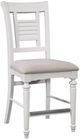 American Woodcrafters 6510 Cottage Traditions 2-Piece Clean White Cottage Counter Side Chair Set-0