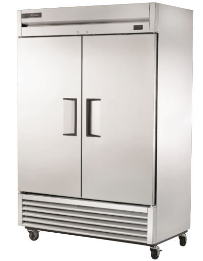 True® Commerical T-Series 55 in. 49.0 Cu. Ft. Stainless Steel Reach-In Solid Swing Door Refrigerator with Hydrocarbon Refrigerant