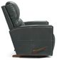 La-Z-Boy® Maddox Slate Leather Manual Rocking Recliner-2