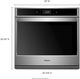 Whirlpool® 30" Stainless Steel Electric Built In Single Oven-4