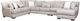Albany Industries 4-Piece Mondo White Sectional-0