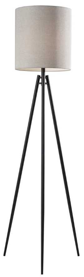 Adesso® Glenwood Black Floor Lamp-0
