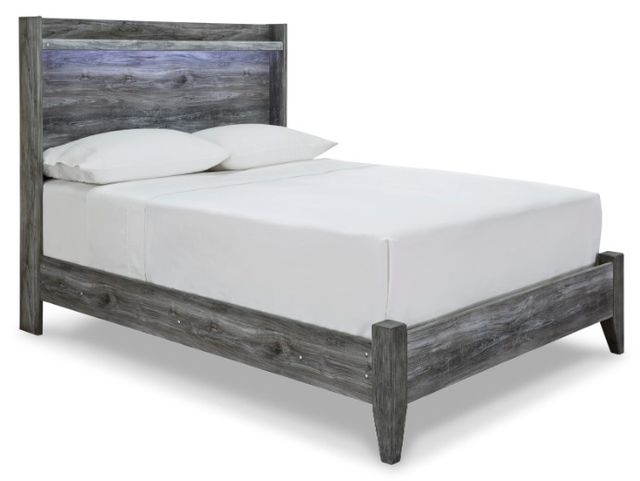 Signature Design by Ashley® Baystorm 4-Piece Gray Queen Panel Bed Set-1