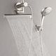 Forno Acqua AcquaFALL Mini Brushed Nickel 8" Retrofit Shower System 1.8 GPM-1