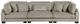 Homelegance® Traverse 3-Piece Taupe Modular Sectional Sofa-2
