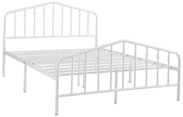 Signature Design by Ashley® Trentlore White Full Metal Bed-0