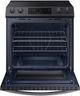 Samsung 30" Fingerprint Resistant Black Stainless Steel Front Control Slide-In Electric Range-1