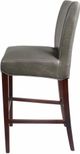 New Pacific Direct Milton Vintage Gray Bonded Leather Bar Stool-2