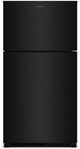 Amana® 33" 21.3 Cu. Ft. Black Top Freezer Refrigerator with Dual Crisper Drawers-0