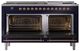 Ilve® Nostalgie II Noblesse 60'' Midnight Blue Pro Style Dual Fuel Range with Copper Trim-2
