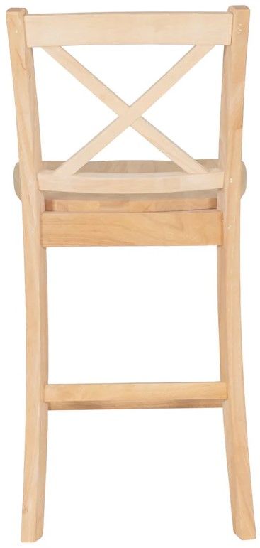 Linon Torino Unfinished X-Back Counter Stool-4