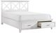 Bernards Nova II White King Panel Storage Bed-0