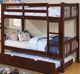 Furniture of America® Cameron Dark Walnut Twin/Twin Bunk Bed-0