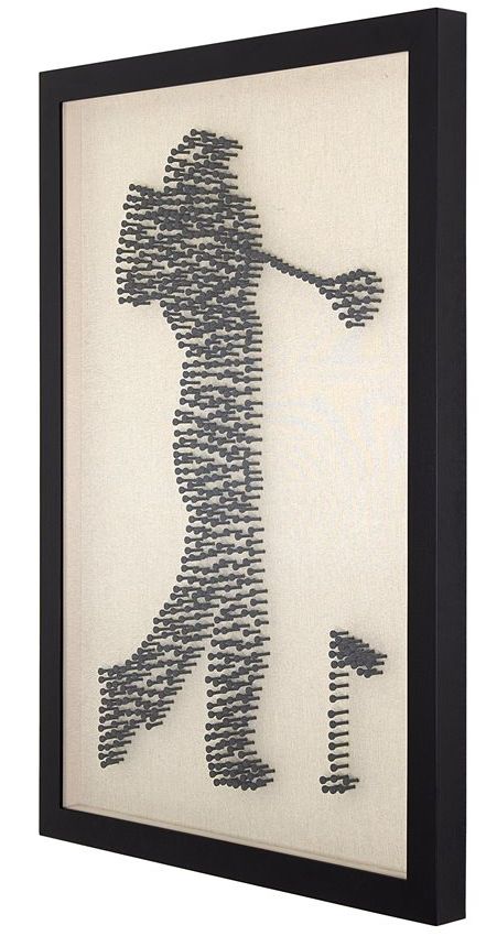 YHD Golfer Shadow Box Wall Art-2