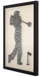 YHD Golfer Shadow Box Wall Art-2