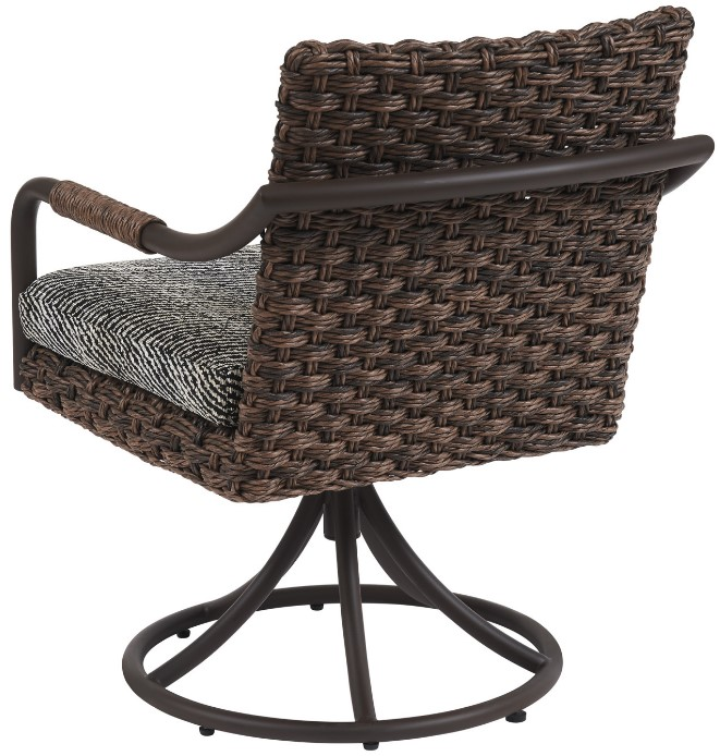 Tommy Bahama Kilimanjaro Swivel Rocker Dining Chair - Thumbnail 3
