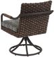 Tommy Bahama® Outdoor Kilimanjaro Tobacco Swivel Rocker Dining Chair-1