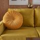 Nourison Home™ Lifestyles Yellow Round Throw Pillow-1