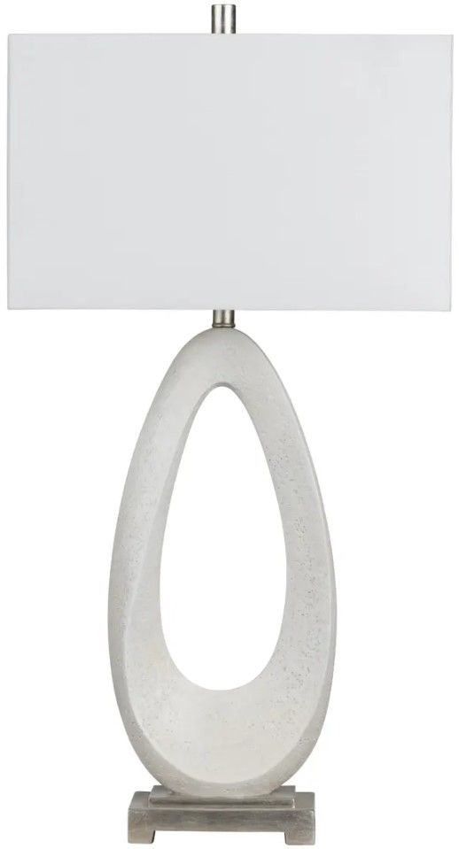 Crestview Collection Ludlow 2-Piece White Table Lamp Set-0