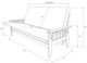 Kodiak Furniture Tucson Suede Peat/Rustic Walnut Queen Storage Futon with Mattress-2