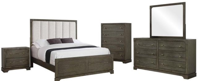 Coaster® Gran Park 5-Piece Beige/Dark Cocoa Queen Bedroom Set-0