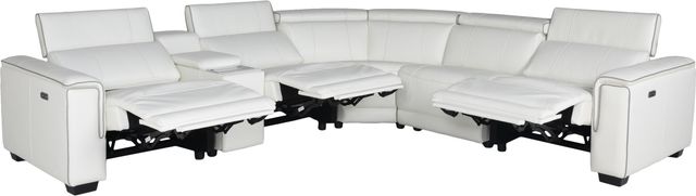 Steve Silver Co. Lorenzo 6-Piece White Dual-Power Reclining Modular-4