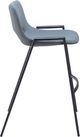 Zuo Modern Desi Gray Barstool Chair-1