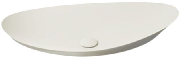Kohler Veil™ Biscuit 38.5" Oval Vessel Bathroom Sink, No Overflow-4