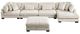 Homelegance® Traverse 5-Piece Beige Modular Sectional with Reversible Chaise and Ottoman-3