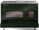 Ilve® Nostalgie II Series 48" Emerald Green Pro Style Dual Fuel Range-4