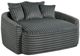 Homelegance® Tomball Dark Gray Oversized Chaise Lounge-0