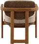 Dovetail Furniture Alva Light Brown Fabric/Wooden Outdoor Occasional Chair-3