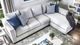 Furniture of America® Ornella 2-Piece Light Gray Right-Arm Facing Sectional and Chaise-0